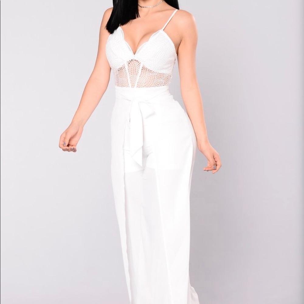 White Lace Jumpsuit